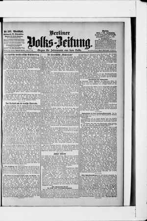Berliner Volkszeitung vom 29.11.1905
