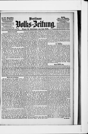 Berliner Volkszeitung on Dec 10, 1905