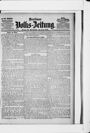 Berliner Volkszeitung on Dec 18, 1905