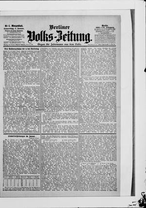 Berliner Volkszeitung vom 04.01.1906