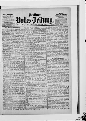 Berliner Volkszeitung on Jan 4, 1906
