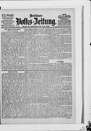 Berliner Volkszeitung on Jan 14, 1906