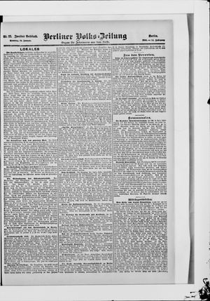 Berliner Volkszeitung vom 14.01.1906