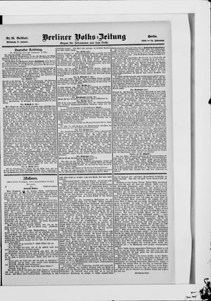 Berliner Volkszeitung on Jan 17, 1906