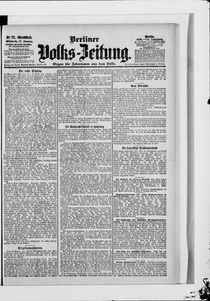 Berliner Volkszeitung on Jan 17, 1906