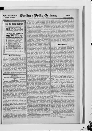 Berliner Volkszeitung vom 21.01.1906