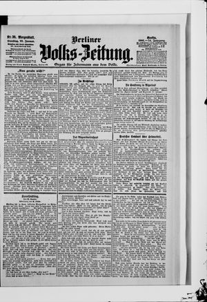 Berliner Volkszeitung vom 23.01.1906