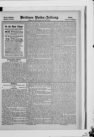 Berliner Volkszeitung vom 24.01.1906