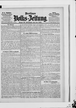 Berliner Volkszeitung on Jan 25, 1906