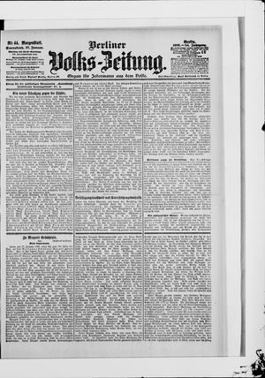 Berliner Volkszeitung on Jan 27, 1906