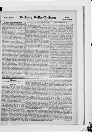 Berliner Volkszeitung vom 27.01.1906