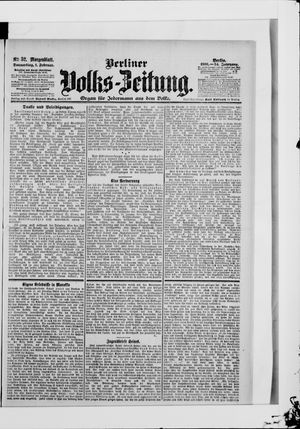 Berliner Volkszeitung vom 01.02.1906