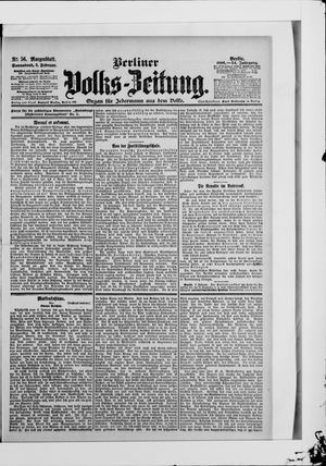 Berliner Volkszeitung vom 03.02.1906