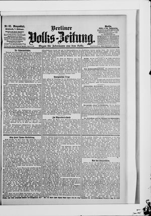 Berliner Volkszeitung vom 07.02.1906