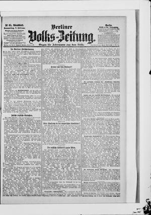 Berliner Volkszeitung vom 08.02.1906