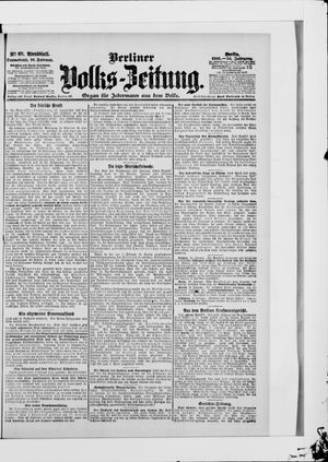 Berliner Volkszeitung on Feb 10, 1906