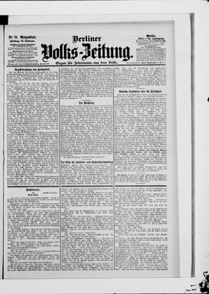 Berliner Volkszeitung vom 16.02.1906