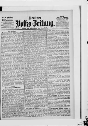 Berliner Volkszeitung vom 16.02.1906