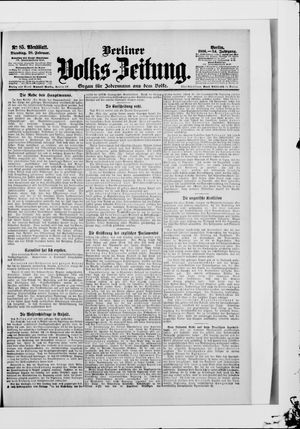 Berliner Volkszeitung vom 20.02.1906