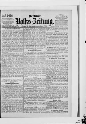 Berliner Volkszeitung on Feb 21, 1906