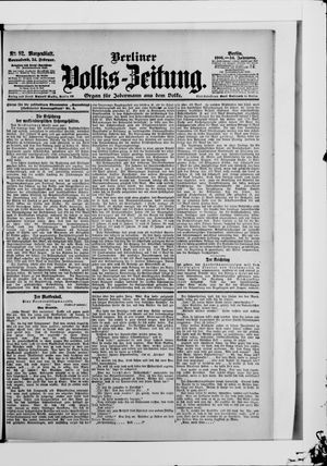 Berliner Volkszeitung on Feb 24, 1906
