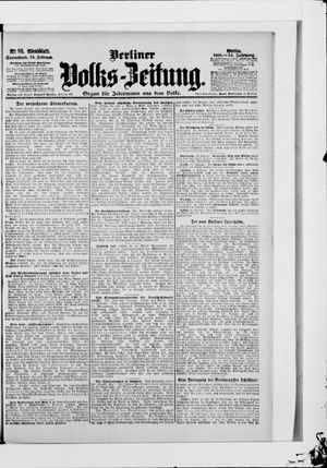 Berliner Volkszeitung on Feb 24, 1906