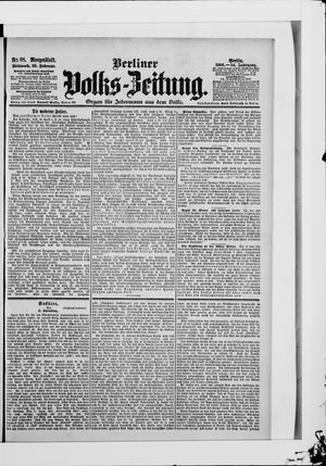 Berliner Volkszeitung vom 28.02.1906