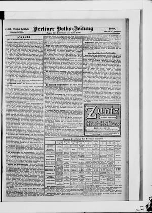 Berliner Volkszeitung vom 11.03.1906