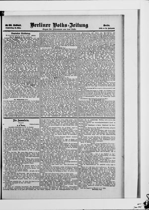 Berliner Volkszeitung vom 15.03.1906