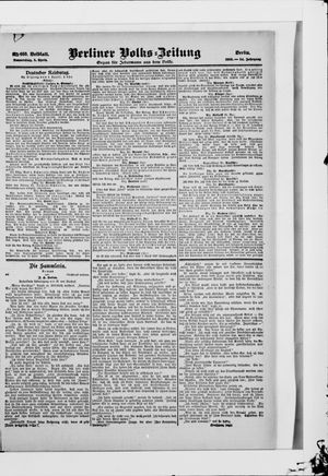 Berliner Volkszeitung vom 05.04.1906