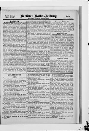 Berliner Volkszeitung vom 10.04.1906