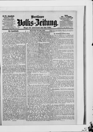 Berliner Volkszeitung on Apr 14, 1906