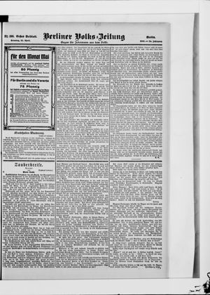 Berliner Volkszeitung vom 22.04.1906
