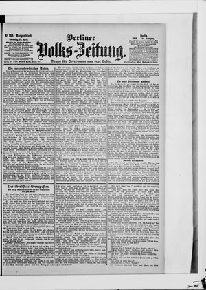 Berliner Volkszeitung vom 24.04.1906