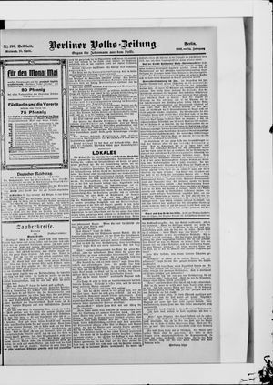 Berliner Volkszeitung on Apr 25, 1906