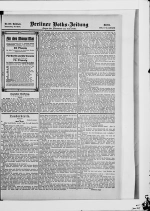 Berliner Volkszeitung vom 26.04.1906