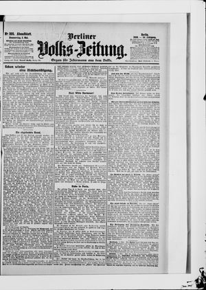Berliner Volkszeitung on May 3, 1906