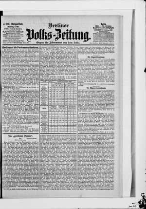 Berliner Volkszeitung vom 08.05.1906
