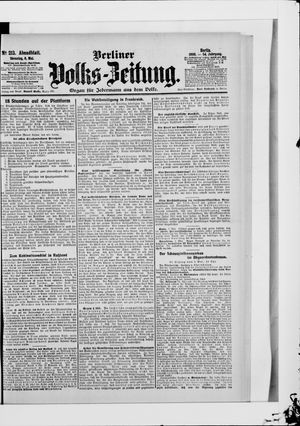 Berliner Volkszeitung vom 08.05.1906
