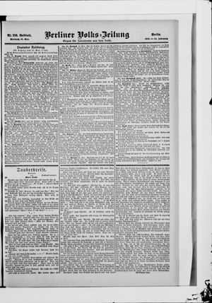 Berliner Volkszeitung on May 16, 1906