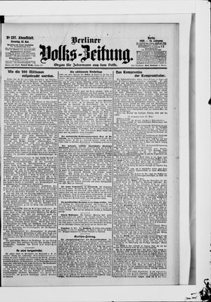 Berliner Volkszeitung on May 22, 1906
