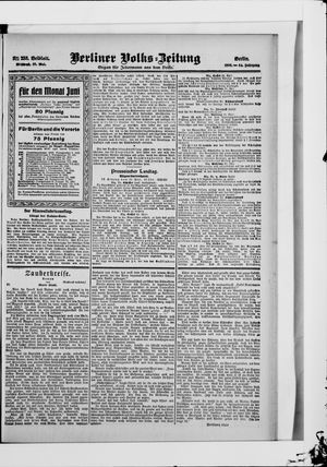 Berliner Volkszeitung vom 23.05.1906