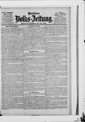 Berliner Volkszeitung vom 26.05.1906