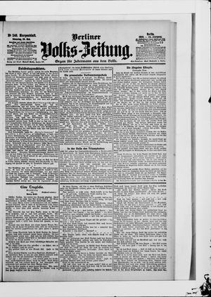Berliner Volkszeitung on May 29, 1906