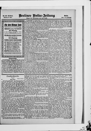 Berliner Volkszeitung vom 30.05.1906