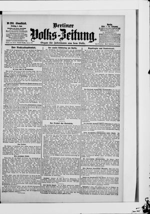 Berliner Volkszeitung on Jun 1, 1906