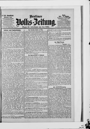 Berliner Volkszeitung on Jun 6, 1906