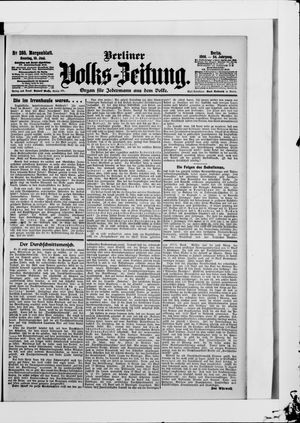 Berliner Volkszeitung on Jun 10, 1906