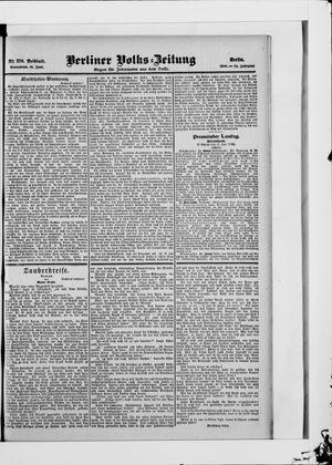 Berliner Volkszeitung vom 16.06.1906