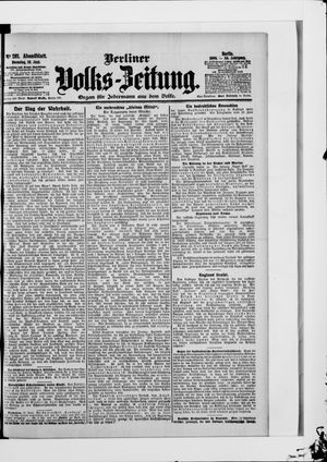 Berliner Volkszeitung on Jun 19, 1906